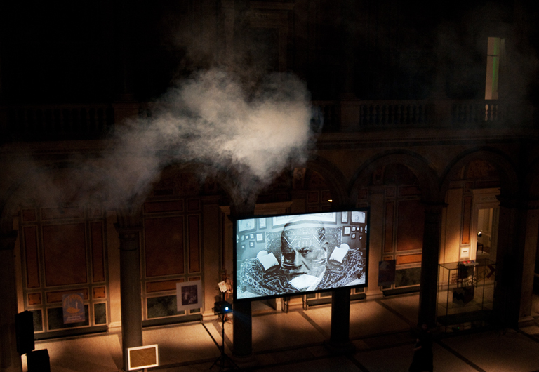 Installation view (detail), BORIS+NATASCHA's Oracle Happening at MAK, Vienna 2011