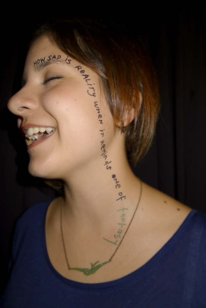 Ana wearing Walker Morrow, Duncan, BC, Canada, 2012