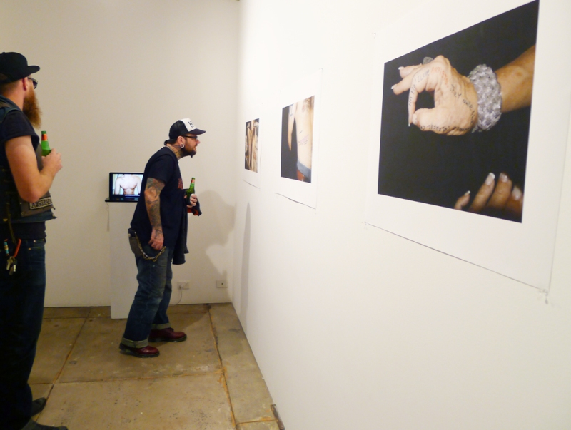 Installation view, Agent Provocateur photographs & slide show at Anna Pappas Gallery Melbourne, 2012