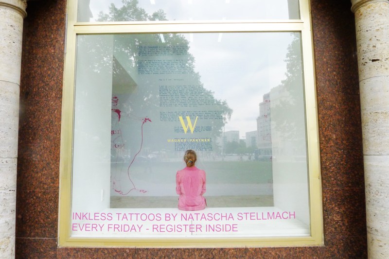 Natascha Stellmach, installation view (exterior), 