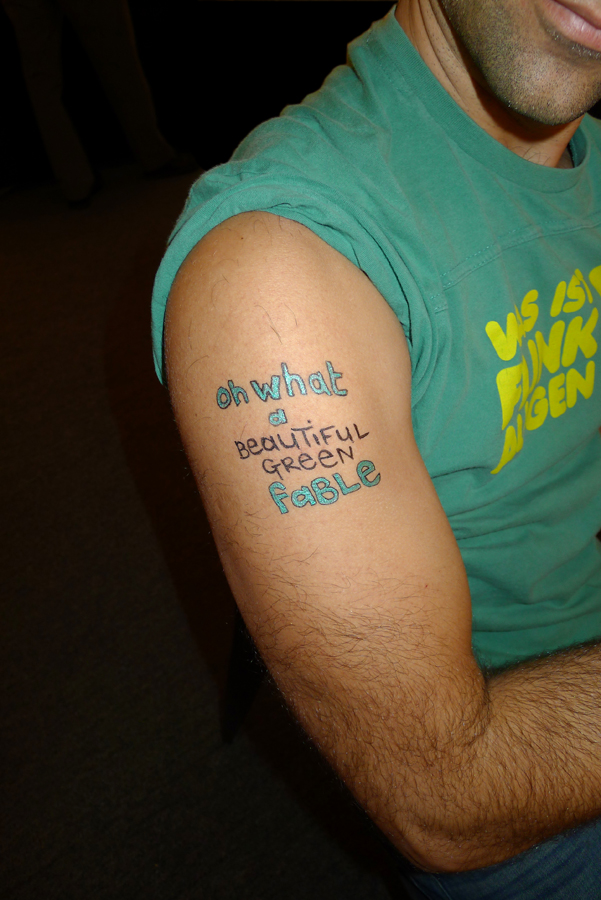 Natascha Stellmach, David wearing mowgli, Slovenia, 2011