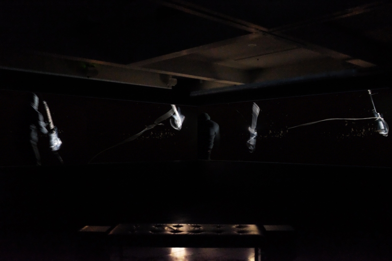 Natascha Stellmach, Installation view: Scream, 2-channel video projection, 4:40 min, dimensions variable, Latrobe University Visual Arts Centre, Bendigo, Australia, 2013