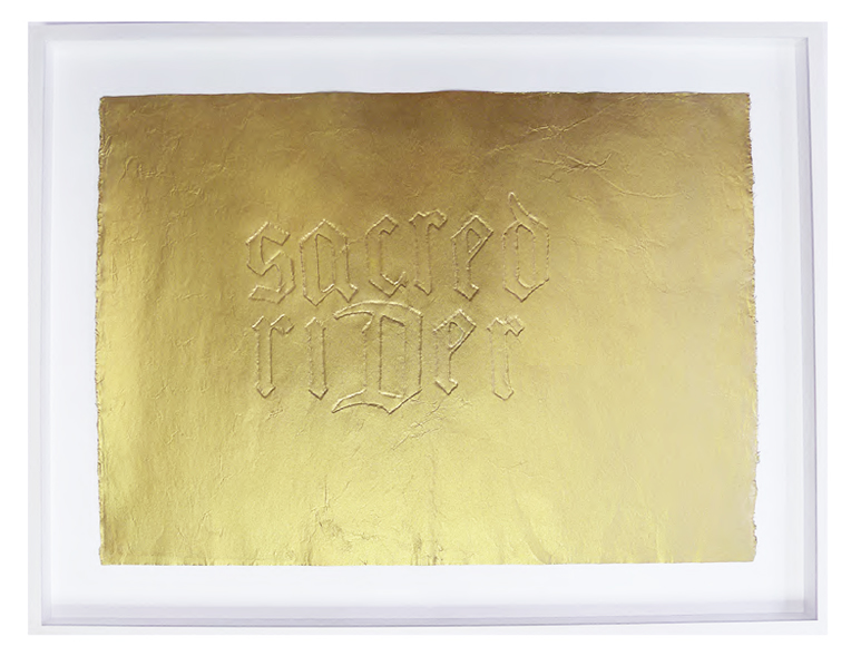 BORIS+NATASCHA, 2011, Oracle from the grave of Casper David Friedrich, Dresden, frottage on handmade paper, 47 x 66 cm, unique piece