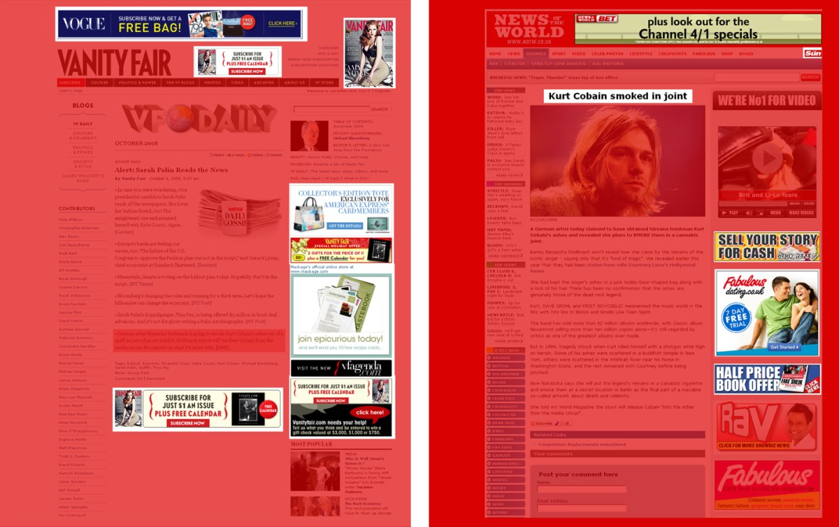 Media Whore pages (two of 440 pages)