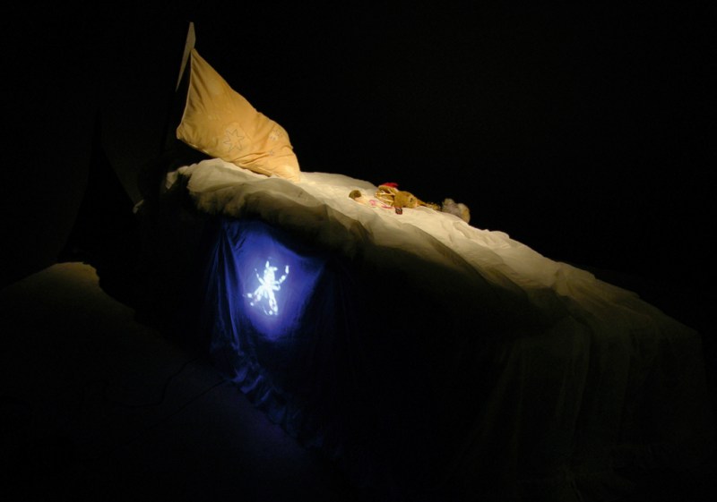 Natascha Stellmach, Installation view (detail): The Book of Back, mixed media, video, ACP Sydney, 2007