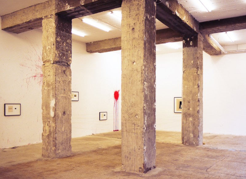 Natascha Stellmach, Installation view (detail): Blood series as part of Stellmach's Come Live in My Head, Wagner+Partner Berlin, 2010